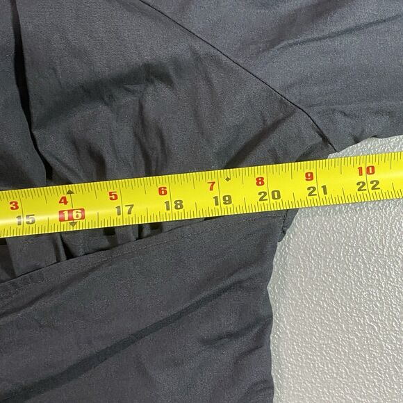 Spoon Jeans Blouse Corset Tie Peplum Elastic Boat Neck Womens 2X Black - Picture 7 of 12